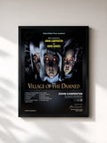 #noir Tableau de l'album Village Of The Damned (Original Motion Picture Soundtrack) de John Carpenter, cadre noir, imprimé et encadré en France
