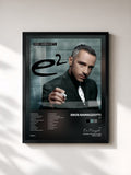 #noir Tableau de l'album E2 de Eros Ramazzotti, cadre noir, imprimé et encadré en France