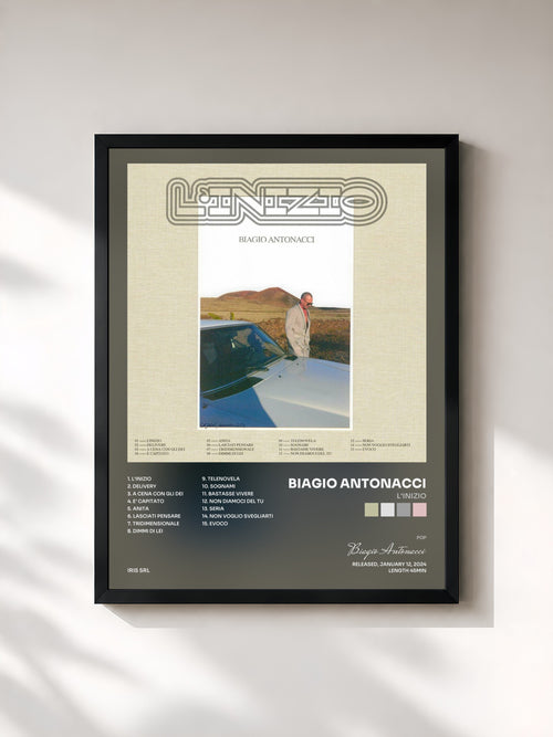 Biagio Antonacci · L'inizio — Affiche encadrée