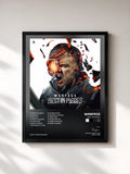 #noir Tableau de l'album Rest In Pieces de Warface, cadre noir, imprimé et encadré en France