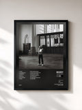 #noir Tableau de l'album FOUR JUNO de Bizzey, cadre noir, imprimé et encadré en France