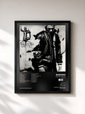 #noir Tableau de l'album Electro Ghetto (Re-Release) de Bushido, cadre noir, imprimé et encadré en France