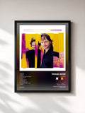 #noir Tableau de l'album Sereno de Miguel Bosé, cadre noir, imprimé et encadré en France