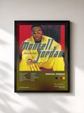 #noir Tableau de l'album Let's Ride de Montell Jordan, cadre noir, imprimé et encadré en France