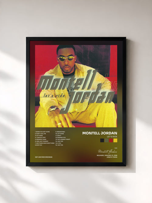 Montell Jordan · Let's Ride — Affiche encadrée