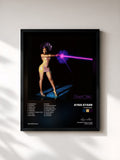 #noir Tableau de l'album Starrgirl de Ayra Starr, cadre noir, imprimé et encadré en France