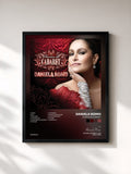 #noir Tableau de l'album Sueños De Cabaret de Daniela Romo, cadre noir, imprimé et encadré en France