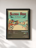 #noir Tableau de l'album Sleigh Ride de The Ronettes, cadre noir, imprimé et encadré en France