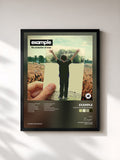 #noir Tableau de l'album The Evolution of Man de Example, cadre noir, imprimé et encadré en France