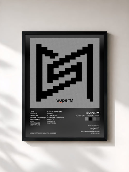 SuperM · Super One -The 1st Album — Affiche encadrée