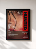 #noir Tableau de l'album Hunted de Anna Calvi, cadre noir, imprimé et encadré en France