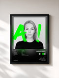 #noir Tableau de l'album A! de Alexa Feser, cadre noir, imprimé et encadré en France