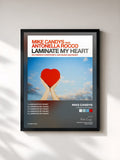 #noir Tableau de l'album Laminate My Heart de Mike Candys, cadre noir, imprimé et encadré en France