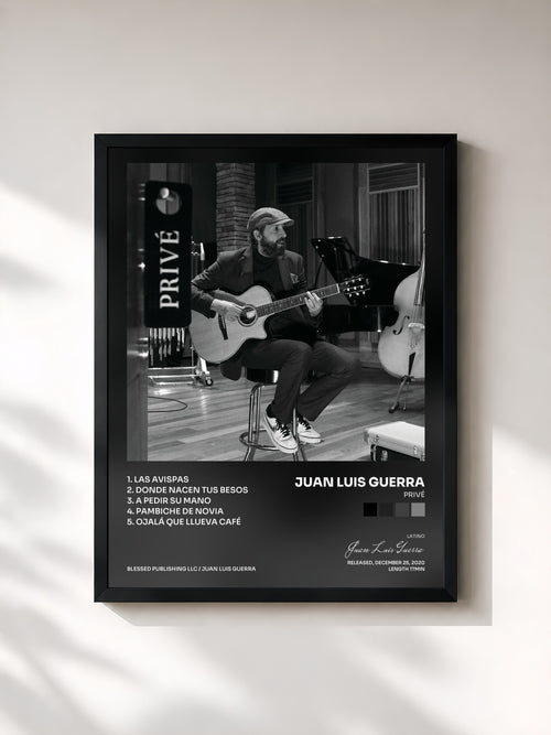 Juan Luis Guerra · Privé — Affiche encadrée