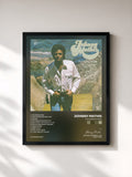 #noir Tableau de l'album I'm Coming Home de Johnny Mathis, cadre noir, imprimé et encadré en France