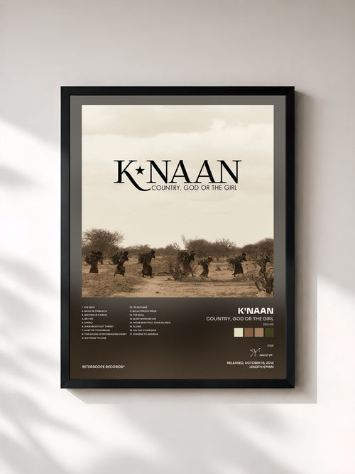 K'naan · Country, God Or The Girl (Deluxe) — Affiche encadrée