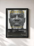 #noir Tableau de l'album Genesis de Brian McKnight, cadre noir, imprimé et encadré en France