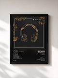 #noir Tableau de l'album 8D Music, Vol. 2 de 8D Tunes, cadre noir, imprimé et encadré en France