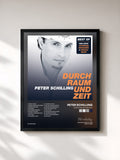 #noir Tableau de l'album Durch Raum und Zeit de Peter Schilling, cadre noir, imprimé et encadré en France