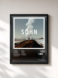 #noir Tableau de l'album Tremors de Sohn, cadre noir, imprimé et encadré en France
