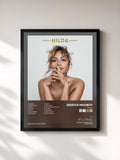 #noir Tableau de l'album HILDA de Jessica Mauboy, cadre noir, imprimé et encadré en France