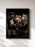 #noir Tableau de l'album 113 Degrés de 113, cadre noir, imprimé et encadré en France