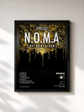 #noir Tableau de l'album N.O.M.A de Jeremih, cadre noir, imprimé et encadré en France