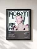 #noir Tableau de l'album Body Talk Pt. 1 de Robyn, cadre noir, imprimé et encadré en France
