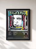 #noir Tableau de l'album Sunset Cassette de Biga*Ranx, cadre noir, imprimé et encadré en France