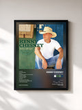 #noir Tableau de l'album Lucky Old Sun de Kenny Chesney, cadre noir, imprimé et encadré en France