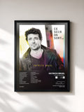 #noir Tableau de l'album Ce soir on sort... de Patrick Bruel, cadre noir, imprimé et encadré en France