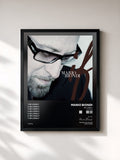 #noir Tableau de l'album Be Lonely (The Remixes) de Mario Biondi, cadre noir, imprimé et encadré en France