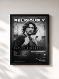 #noir Tableau de l'album Religiously. The Album. de Bailey Zimmerman, cadre noir, imprimé et encadré en France