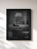 #noir Tableau de l'album Fathers & Sons de Luke Combs, cadre noir, imprimé et encadré en France