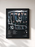 #noir Tableau de l'album 1.0 de CD9, cadre noir, imprimé et encadré en France