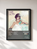 #noir Tableau de l'album Sorry I'm Late de Cher Lloyd, cadre noir, imprimé et encadré en France