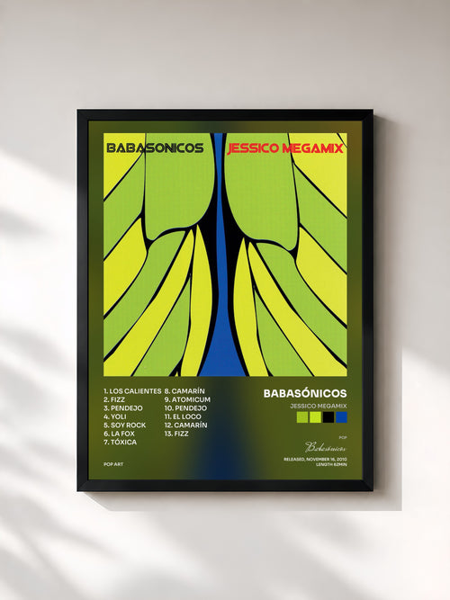 Babasónicos · Jessico Megamix — Affiche encadrée