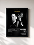 #noir Tableau de l'album Voices de PHANTOGRAM, cadre noir, imprimé et encadré en France