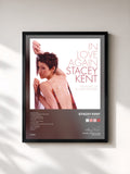 #noir Tableau de l'album In Love Again de Stacey Kent, cadre noir, imprimé et encadré en France