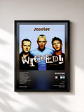 #noir Tableau de l'album Wicked! de Scooter, cadre noir, imprimé et encadré en France