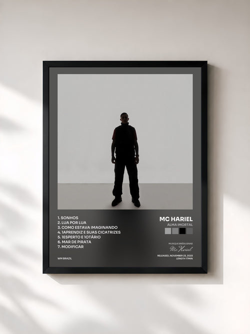 Mc Hariel · ALMA IMORTAL — Affiche encadrée