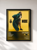 #noir Tableau de l'album Mode - EP de Lady Leshurr, cadre noir, imprimé et encadré en France