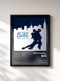 #noir Tableau de l'album After Dark de Bobby Caldwell, cadre noir, imprimé et encadré en France