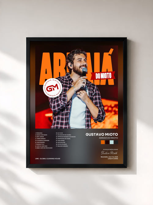 Gustavo Mioto · Arraiá do Mioto — Affiche encadrée