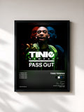 #noir Tableau de l'album Pass Out de Tinie Tempah, cadre noir, imprimé et encadré en France