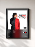 #noir Tableau de l'album Project Black & Red de Yungen, cadre noir, imprimé et encadré en France