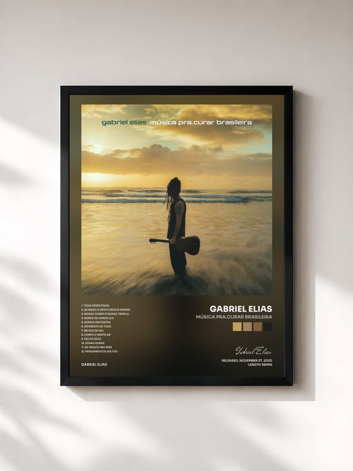Gabriel Elias · Música Pra.Curar Brasileira — Affiche encadrée