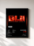 #noir Tableau de l'album Level II de Blackstreet, cadre noir, imprimé et encadré en France