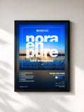 #noir Tableau de l'album Lake Arrowhead EP de Nora En Pure, cadre noir, imprimé et encadré en France