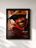 #noir Tableau de l'album Supernatural Thing de Ben E. King, cadre noir, imprimé et encadré en France